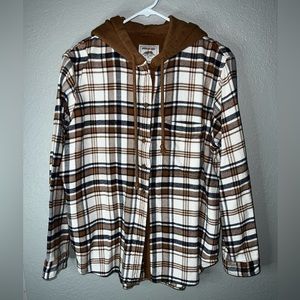 Small American Eagle Hooded Flannel